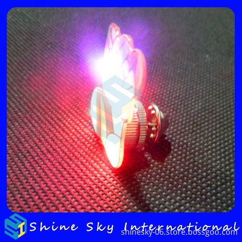 Top Quality Useful Led Glowing Badge Pin